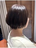 まとまりショートボブ×ナチュラルカラー