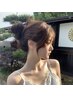 【REMI指名】顔周りカットストレート＋カラー＋極潤Trマスク￥20350～
