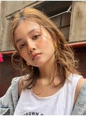 20代30代40代大人可愛いアッシュベージュダブルカラー透明感