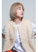 レトロボブのハイトーングレーベージュ