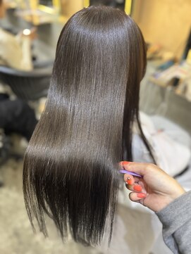 ロンド 表参道店(Lond) 髪質改善縮毛矯正レイヤーカット顔周り前髪韓国ミニウルフ