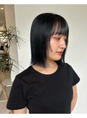 切りっぱなしボブ