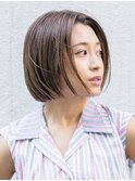 前髪なしショート/ボブショート/ショコラアッシュ/モード