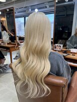 アンククロス 表参道(ANKH CROSS)&nbsp;ブリーチカラー/ブロンドベージュ/ロングレイヤー