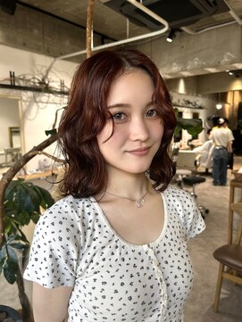 ゼストカロン(ZEST Kalon) ラテオレンジ×ニュアンスパーマ【椋井アノ】