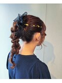 ポニー編みおろし