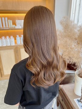 ユラギフロムユイマァル 水島店(YURAGI from YUIMARL) モカブラウン×ブリーチなしダブルカラー