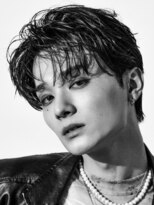 オーシャントーキョー 原宿(OCEAN TOKYO)&nbsp;ニュアンスパーマフェザーパーマコンマバングセンターパート黒髪