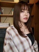 ネロ ヘアサロン 渋谷(NERO HAIR SALON) こっくりチョコブラウン×レイヤーカット【倉畑果歩】