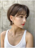 40代50代60代白髪染めハイライトマッシュショート