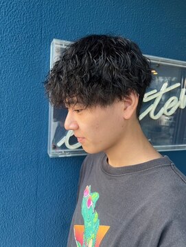 レターバイノベル(letter by novel) メンズカットメンズパーマスパイラルパーマ