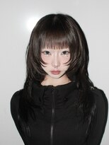 ココ 原宿(KOKO)&nbsp;大人ガーリー/ダークアッシュ/ミディアムレイヤーカット