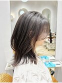 【Tierra美侑】地毛風グレージュ×ミディアムレイヤーで春ヘア