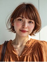 ロディーナ 大口 新子安(rodina)&nbsp;ピンクベージュ/アンブレラカラー/クールショート/前髪/大口子安