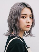 土曜日のクジラ 黒崎店 ラベンダーグレージュ×外ハネボブ