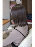 チャコールベージュ×髪質改善縮毛矯正