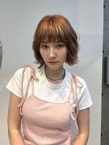 エディット トウキョウ(e.dit tokyo)&nbsp;ミニボブ/顔まわりレイヤー/透明感オレンジベージュ/レイヤー