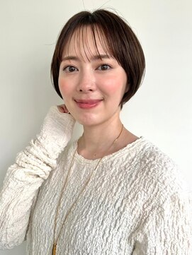 カバーヘアアンドスパ ブリス 浦和(COVER HAIR&SPA bliss) 夏カラーブリーチなし大人ハンサムショート/シースルー小顔p浦和