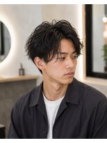 MEN's Baguz MEN'Sカット/ MEN'Sパーマ/ MEN'Sカラー 自然な毛流れ束感メンズパーマ韓国風ショート