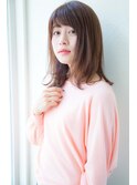 【Un ami】松井幸裕 スポンテニアス&フリンジバング ミディー