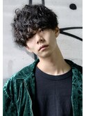 癖毛の方にもオススメ!強めスパイラルパーマで綾野剛マッシュ