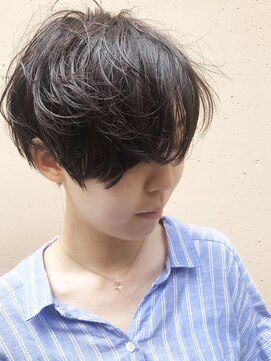 ラウンジ モリオ イケブクロ(Lounge MORIO Ikebukuro) 【morio池袋】大人かわいい黒髪パーマ小顔ショート