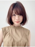 大人可愛い フェミニン ボブ