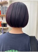大人かわいいくびれミディラベンダーインナーカラー