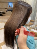 ロンド ストラーダ 心斎橋(Lond strada)&nbsp;くびれヘア×アプリコットオレンジ×美髪［髪質改善/縮毛矯正］