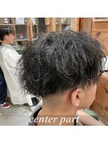 ヘアメイクランタン (Hair Make LANTERN) 【センターパート】メンズパーマ #京都#山科#椥辻