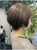 大人かわいい_ひし形ショートボブ