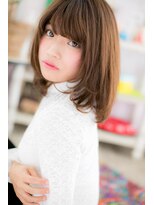 ミック ヘアアンドメイク アップ 駒込店(miq Hair&Make up)&nbsp;リッチ感◎艶カラーマットブラウン重軽ワンカールc1