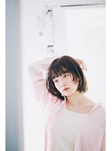 小顔レイヤーカットボブ外ハネくびれヘア