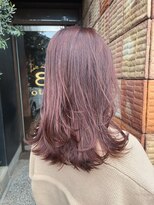 ヘアアトリエオット(hair atelier 8 otto) カシスピンクカラー