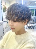 ショートパーマ/グレージュ/おしゃれ