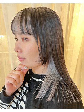 リプレイ(replay) フェイスフレーミング/シルバーカラー/ウルフカット