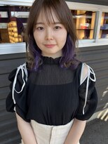 ロフト プロデュースドバイウシワカマル(loft produced by ushiwakamaru) インナーカラー×パープル