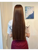 20代30代スーパーロングナチュラルブラウンリタッチカラー