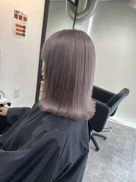 ラフ 難波店(LAFF) #黒髪#ボブルフ#ネビージュ#小顔#ワンレン