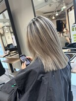 ラフ 難波店(LAFF)&nbsp;#黒髪#ボブルフ#ネビージュ#小顔#ワンレン