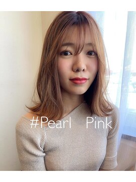 ヘアメイク アージュ 大野城 下大利店(HAIR MAKE age) ニュアンスボブ×パールピンク 20代30代40代