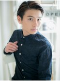 ■サイドパートマットブラウンハイライト15-3★越谷20代30代40代