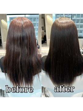 ルミス 銀座(Lumis) ストレートスタイル/艶髪/髪質改善/縮毛矯正/20代30代40代50代