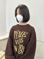 サンド 鹿児島中央(sand)&nbsp;ボブ　フルバング　ハッシュカット　イメチェン　似合わせカット