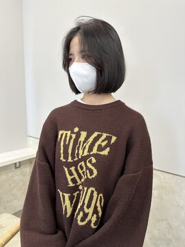 サンド 鹿児島中央(sand) ボブ　フルバング　ハッシュカット　イメチェン　似合わせカット