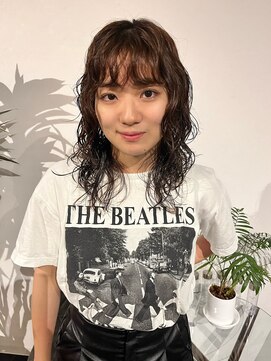 カフ(CAF) CAF FUKO ウルフカット/くるくるパーマ/大阪/心斎橋