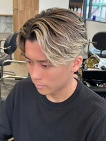 エルマーク(L-MARK) センターパートブリーチダブルカラーフェイスフレーミン