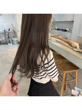 ミント(mint) ブリーチなしダブルカラーで透明感オリーブ！