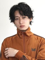 フェリアファム 北千里(FERIA fam)&nbsp;サーフカール/刈り上げセンターパート/フェザーパーマ