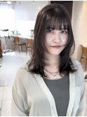 レイヤーカット　顔周りカット　ウルフカット　髪質改善